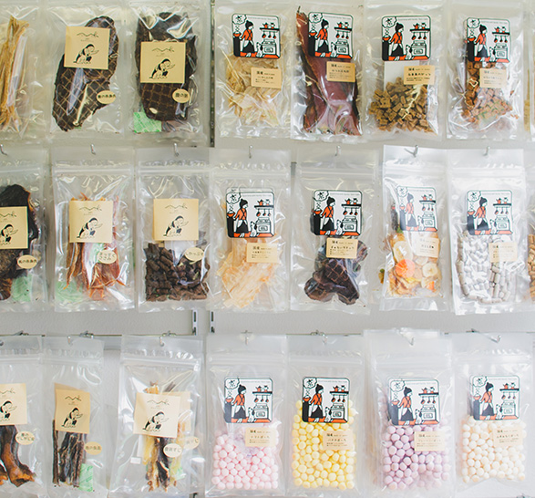 店頭の商品棚